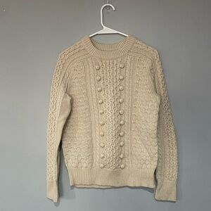 J. Crew Ivory Knit Sweater